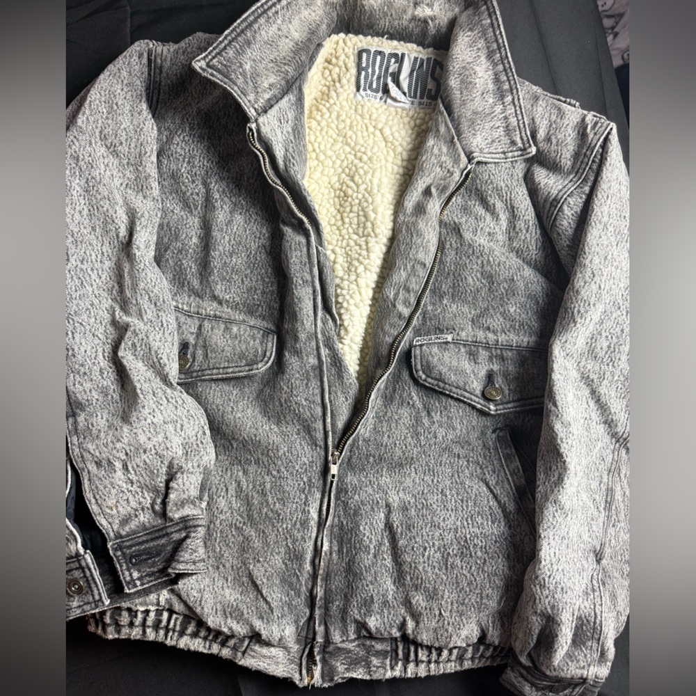 Denim Cotton-lined Vintage 80s Roglins Jacket in Excellent Condition!